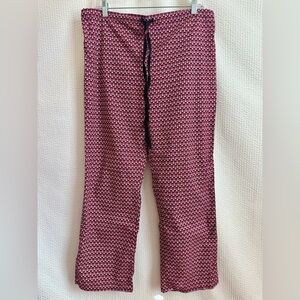 No Boundaries Women’s Hearts Pink Valentines Cotton Pajama Pants Size: Large